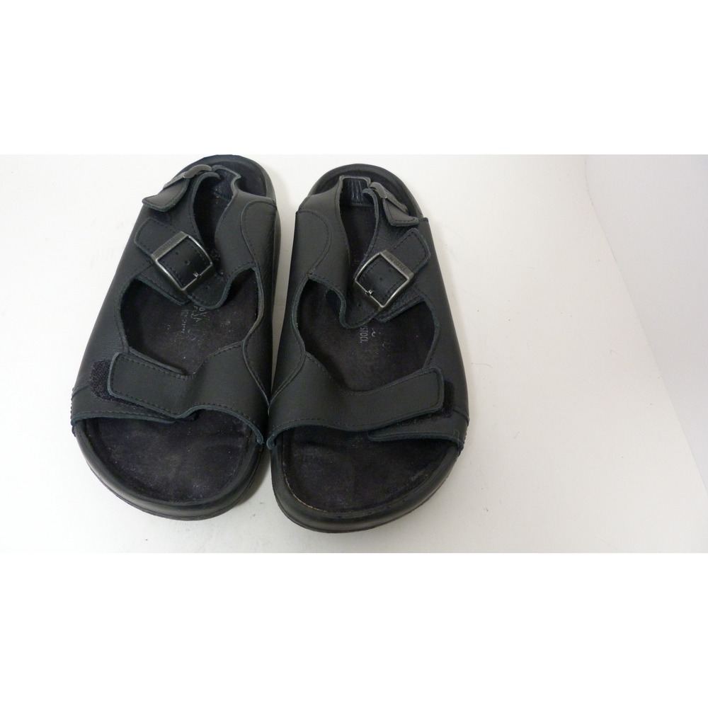 Birkenstock Tatami Black Leather Multi Strap Sandals Mens 7 Womens 9 EU 40
